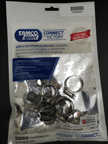 ORIGINAL SAMCO STAINLESS STEEL BELL KIT SUITABLE TO Oil breather hoses TCS595/ANC