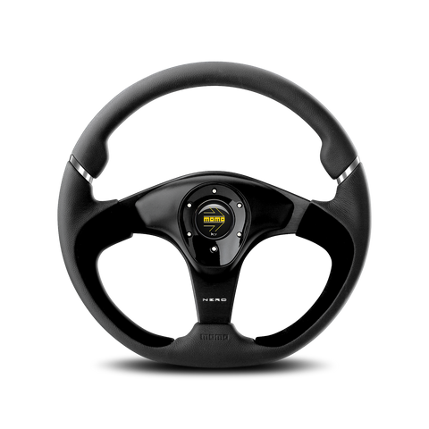 Nero Steering Wheel - Black Leather